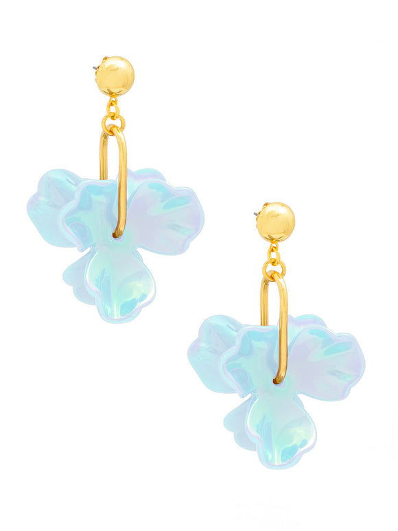 DOUBLE DROP FLOWER EARRINGS