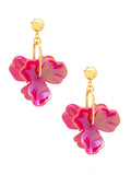 DOUBLE DROP FLOWER EARRINGS