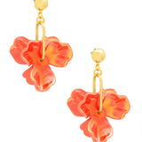 DOUBLE DROP FLOWER EARRINGS