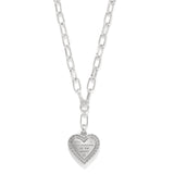 MOSAIC HEART 2-TONE NECKLACE