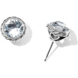 CRYSTAL IRIS STUD EARRINGS