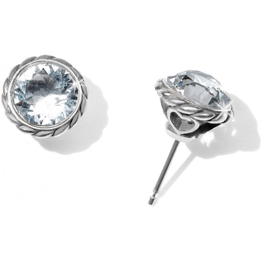 CRYSTAL IRIS STUD EARRINGS