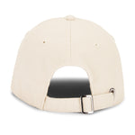 Beige cap with a reflective back on a white background