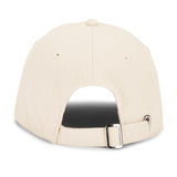 Beige cap with a reflective back on a white background