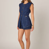 Denim Pull-On Short