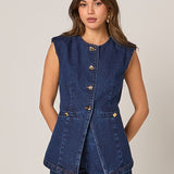 Denim Pull-On Short