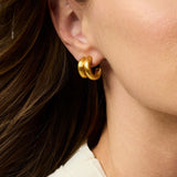 Havana Double Hoop Earrings