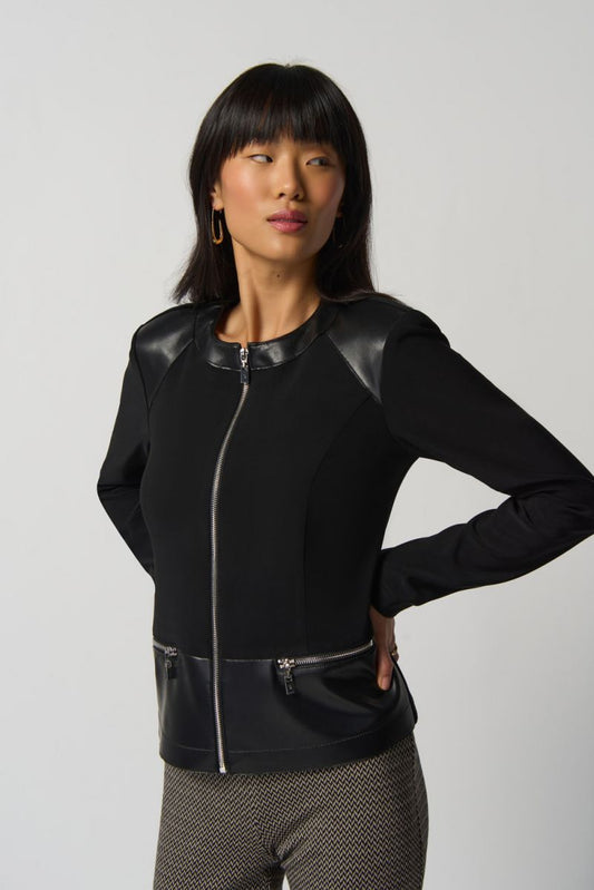 FAUX LEATHER JACKET