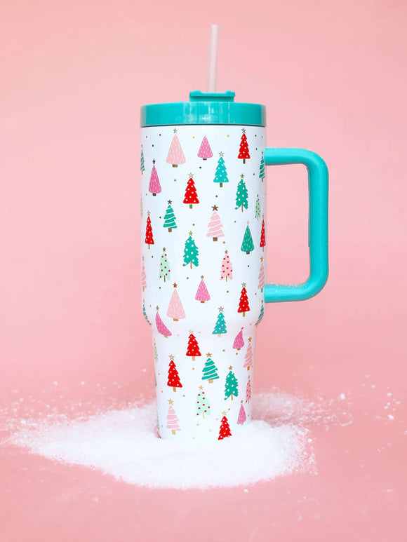 Santa Holiday 40 oz Tumbler Cup – Sunkissed Boutique