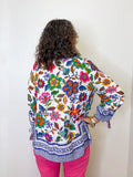 FLORAL TUNIC W/ BEAD DETAIL