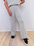 TEXTURED FLARED PANT