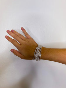 BEADED TEXTURED STRETCH BRACELETS