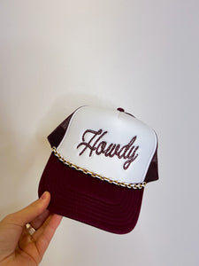 HOWDY ROPE TRUCKER CAP