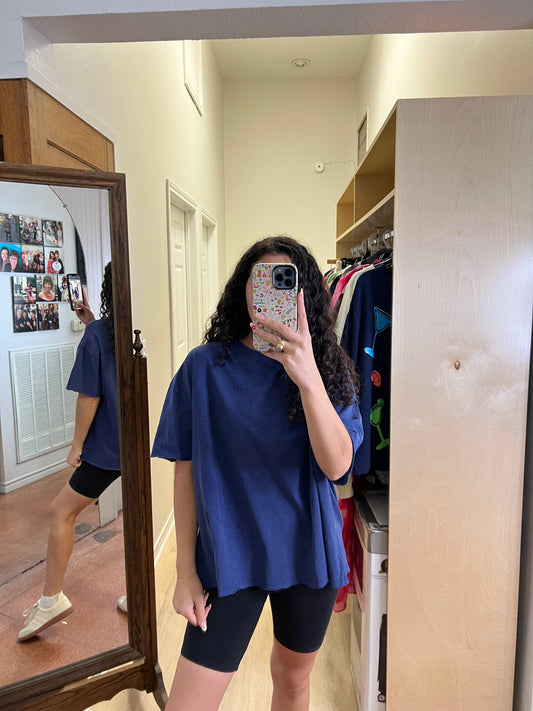 Raw Edge Cotton Slub Tee