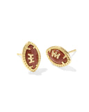 FOOTBALL STUD EARRINGS