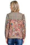 QUILTED MULTI PRINT JACKET