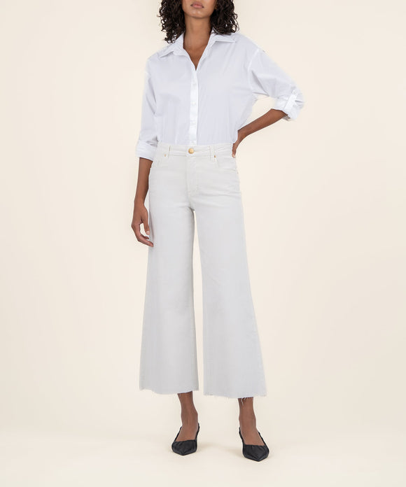 MEG HR FAB AB RAW WIDE LEG PANT