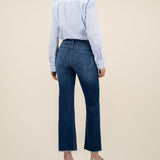 Kelsey High Rise Fab Ab Ankle Flare Jean