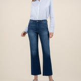Kelsey High Rise Fab Ab Ankle Flare Jean
