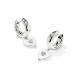 Sasha Heart Huggie Earrings