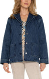 NOTCH COLLAR QUILTED COAT