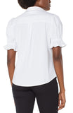 Elbow Puff slv Snap Front Shirt