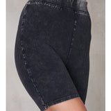 Mineral Washed Bike Shorts