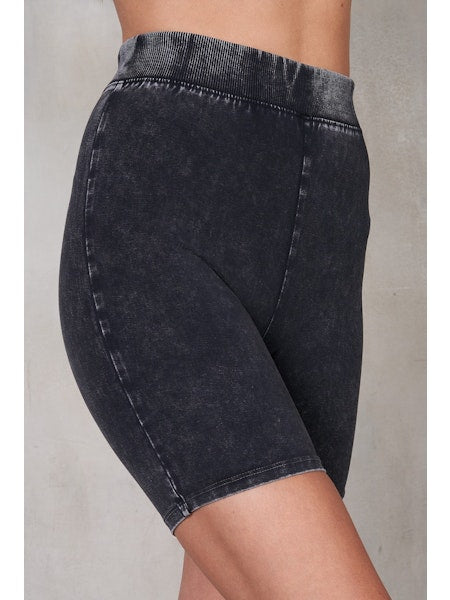 Mineral Washed Bike Shorts
