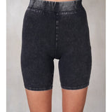 Mineral Washed Bike Shorts