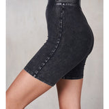 Mineral Washed Bike Shorts
