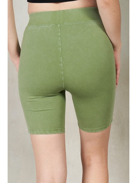 Mineral Washed Bike Shorts