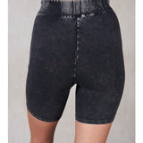 Mineral Washed Bike Shorts