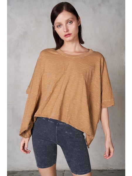 Half Sleeve Boxy Crop Top