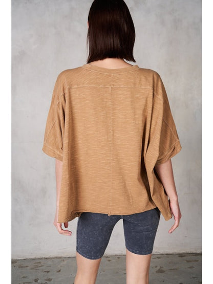 Half Sleeve Boxy Crop Top