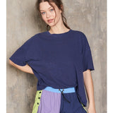 Raw Edge Cotton Slub Tee
