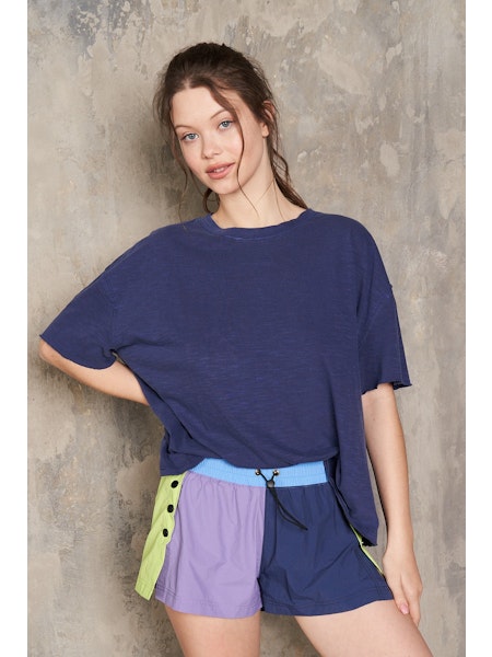 Raw Edge Cotton Slub Tee