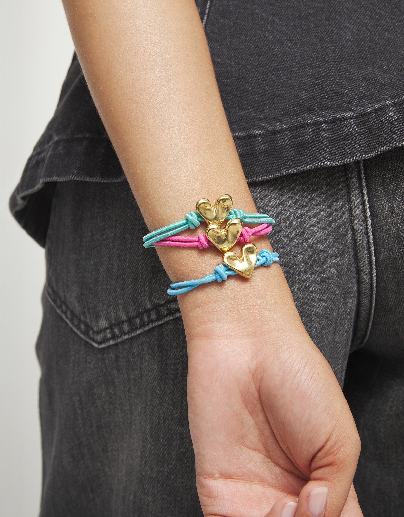 Palpito Heart Stretch Cord Bracelet - TresChicTexas