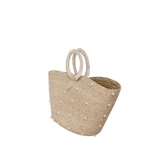 Pearl Woven Tote