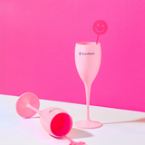PINK FLUTE GLASSES