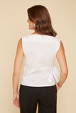 Slvless Side Tie Blouse