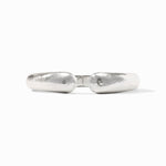Julie Vos Solara Demi Cuff in silver with sleek open-cuff design