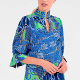 RUFFLE NECK TUNIC TOP