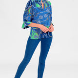 RUFFLE NECK TUNIC TOP