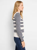 PATTERN WAFFLE STITCH SWEATER