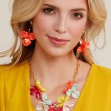 DOUBLE DROP FLOWER EARRINGS
