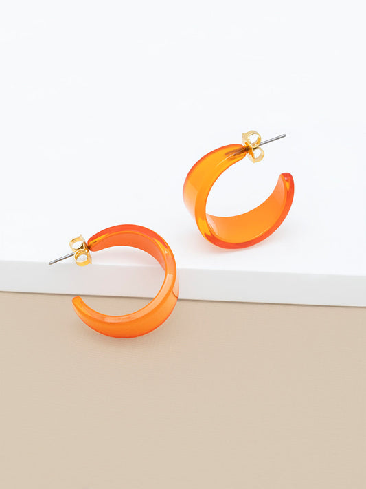 LARGE CHUNKY RESIN HOOPS