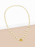 PEARL BEAD MAGNET SHORT NECKLACE