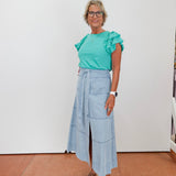 Tencel A-Line Skirt - TresChicTexas