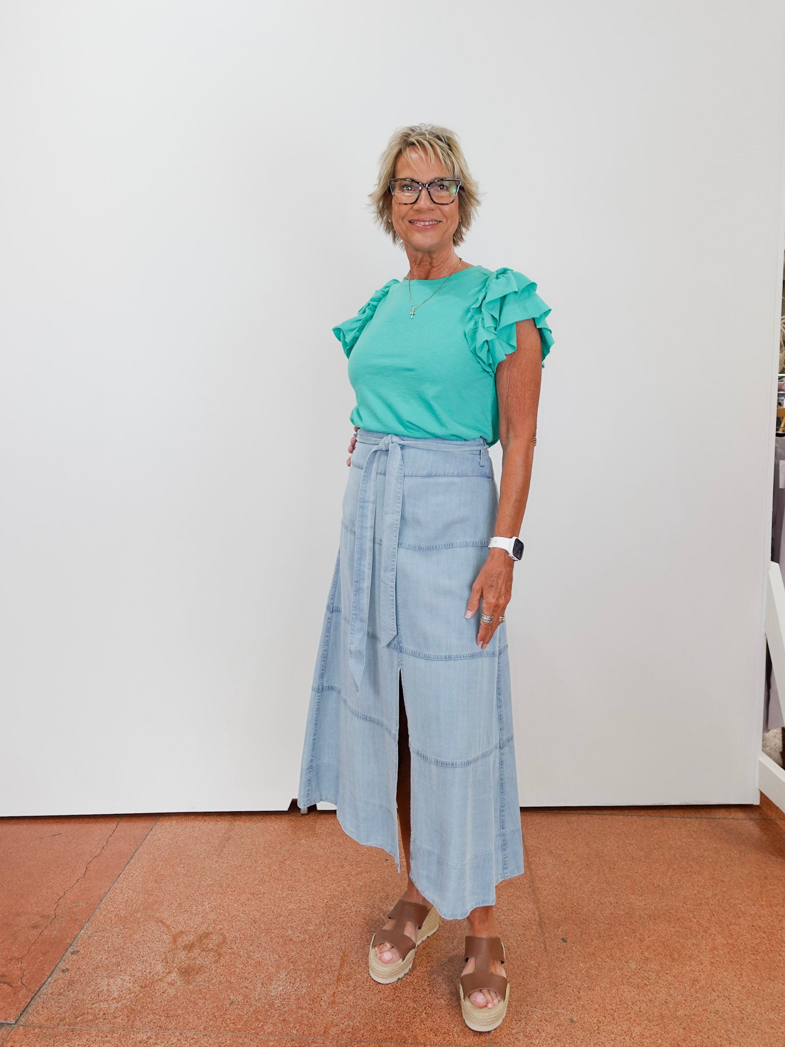 Tencel A-Line Skirt - TresChicTexas