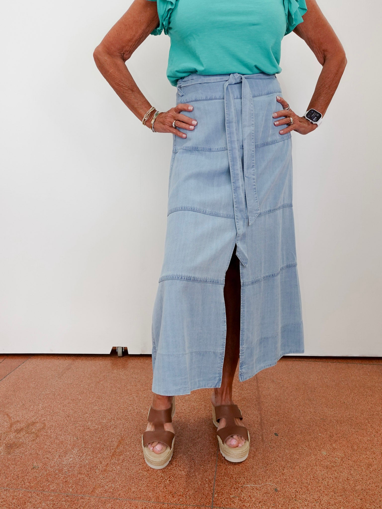 Tencel A-Line Skirt - TresChicTexas